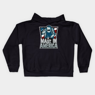 Made In America Welding Kids Hoodie